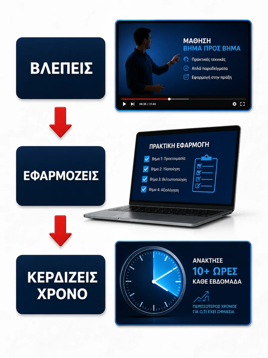 Βλέπεις, εφαρμόζεις, κερδίζεις χρόνο